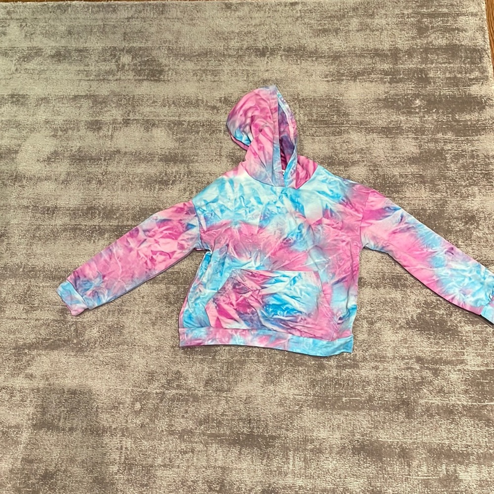 Pink and blue hoodie for girls